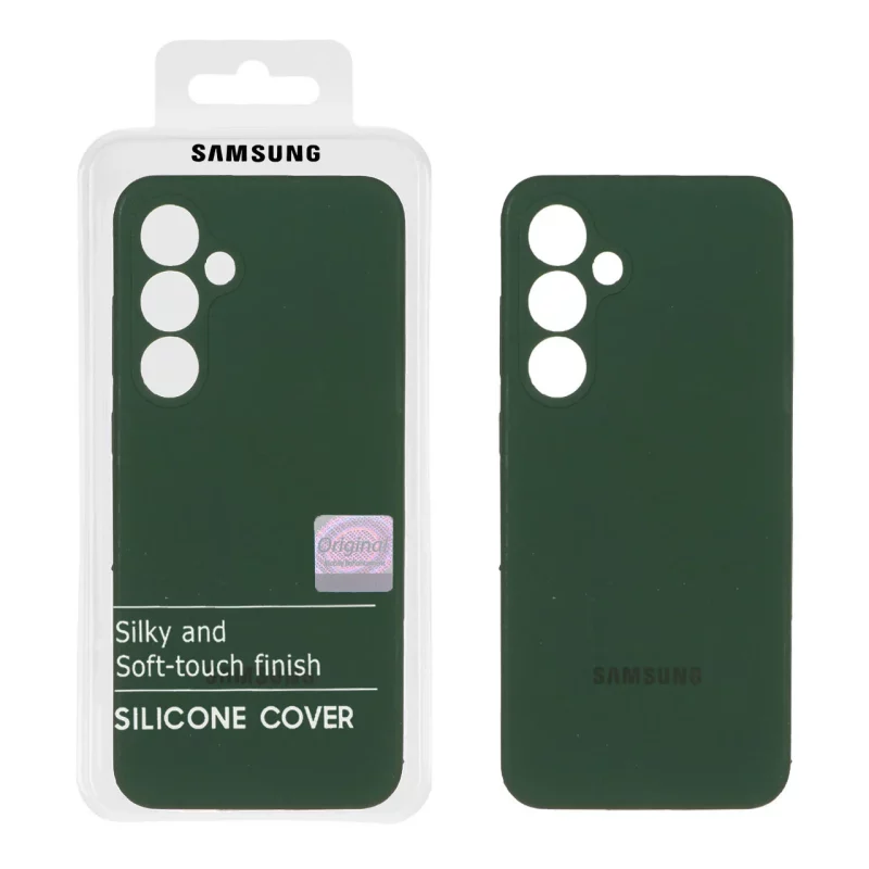 قاب سیلیکونی پاک کنی اورجینال Master Quality مدل Samsung Galaxy S24 FE - سبز تیره (پک دار) - تصویر 2