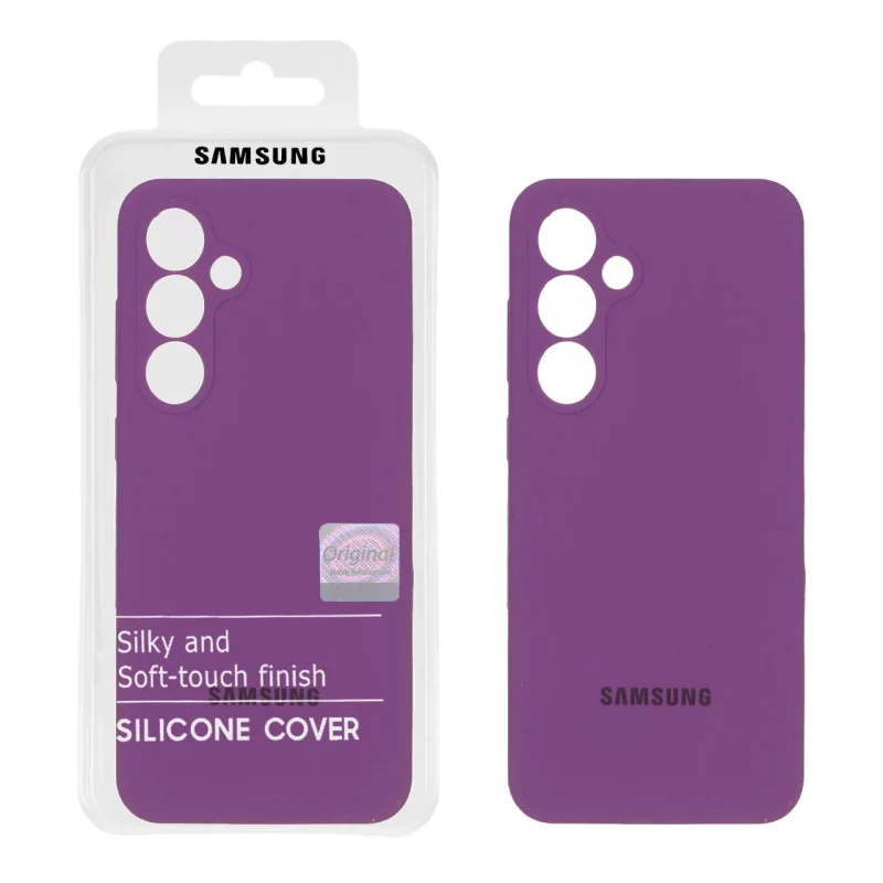 قاب سیلیکونی پاک کنی اورجینال Master Quality مدل Samsung Galaxy S24 FE - ارغوانی (پک دار) - تصویر 2
