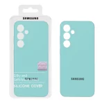 قاب سیلیکونی پاک کنی اورجینال Master Quality مدل Samsung Galaxy S24 FE - سبزآبی (پک دار)