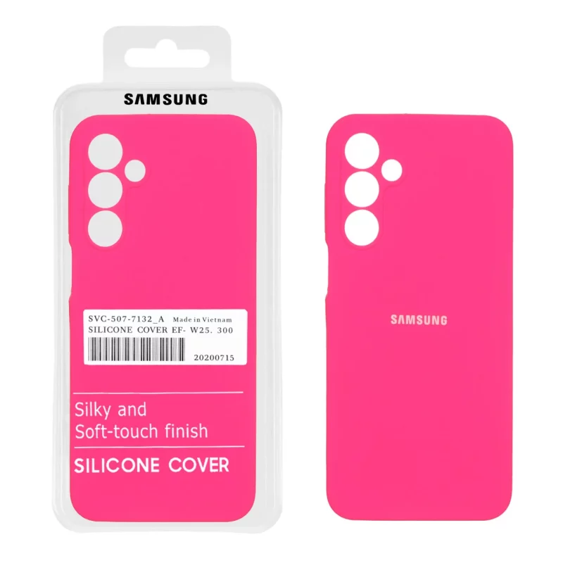 قاب سیلیکونی پاک کنی اورجینال درجه یک Samsung Galaxy A16 - صورتی فانتزی (پک دار) - تصویر 2