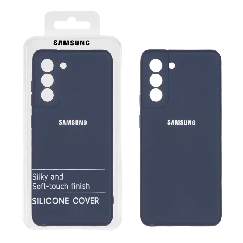 قاب نیو سیلیکون محافظ لنزدار RFF مدل Samsung Galaxy S21 FE - سرمه ای (پک دار) - تصویر 2