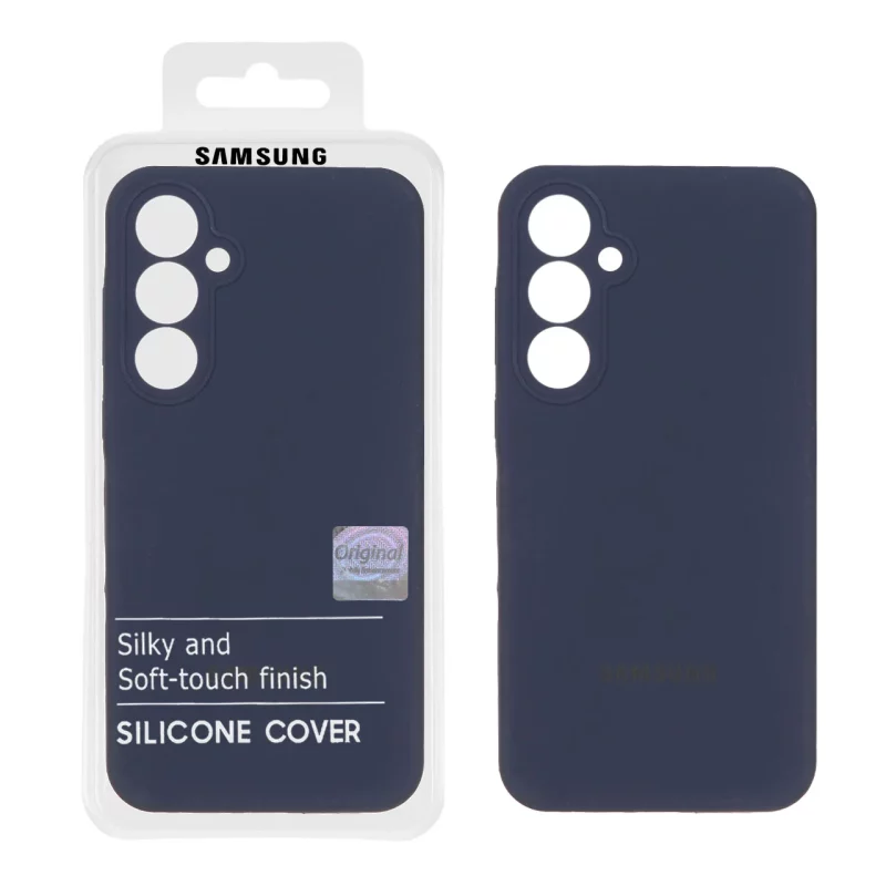 قاب سیلیکونی پاک کنی اورجینال Master Quality مدل Samsung Galaxy A55 - سرمه ای (پک دار) - تصویر 2