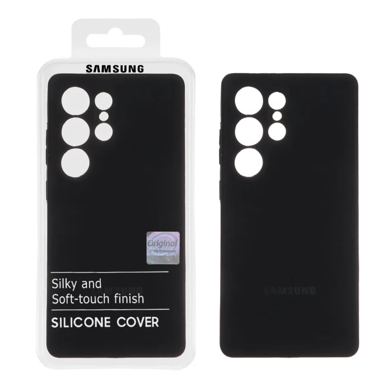 قاب سیلیکونی پاک کنی اورجینال Master Quality مدل Samsung Galaxy S25 Ultra - مشکی (پک دار) - تصویر 2