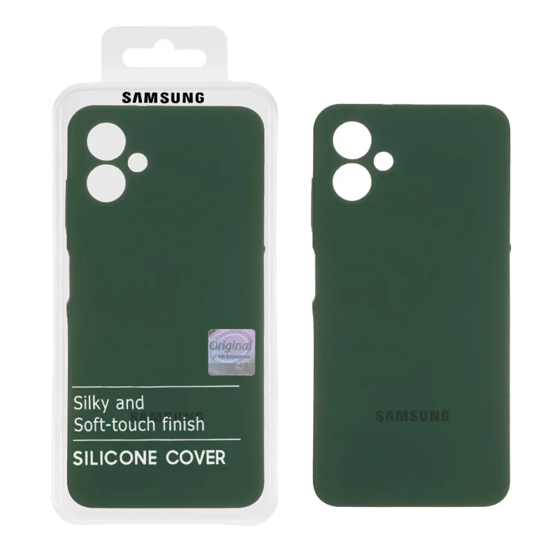 قاب سیلیکونی پاک کنی اورجینال Master Quality مدل Samsung Galaxy A06 - سبز تیره (پک دار) - تصویر 2