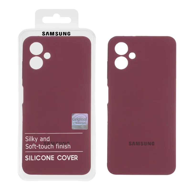 قاب سیلیکونی پاک کنی اورجینال Master Quality مدل Samsung Galaxy A06 - زرشکی (پک دار) - تصویر 2