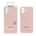 قاب سیلیکونی پاک کنی اورجینال Master Quality مدل Samsung Galaxy A06 - کرم نارنجی (پک دار)