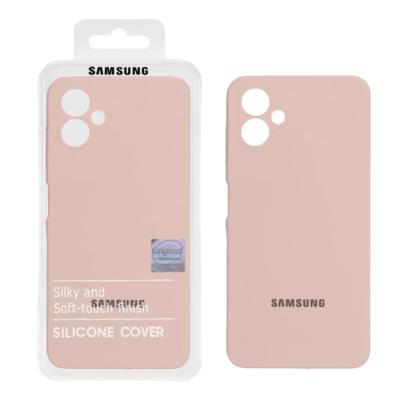 قاب سیلیکونی پاک کنی اورجینال Master Quality مدل Samsung Galaxy A06 - کرم نارنجی (پک دار) - تصویر 2