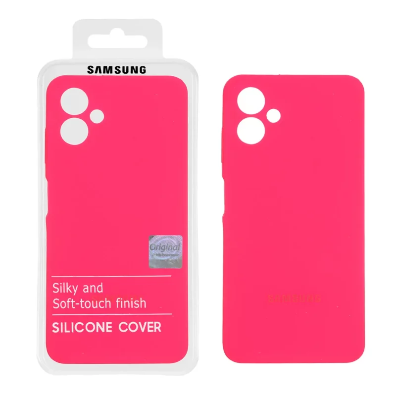قاب سیلیکونی پاک کنی اورجینال Master Quality مدل Samsung Galaxy A06 - صورتی فانتزی (پک دار) - تصویر 2