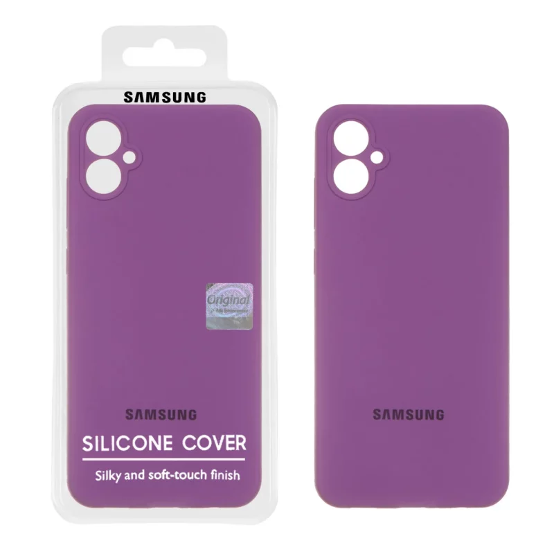 قاب سیلیکونی پاک کنی اورجینال Master Quality مدل Samsung Galaxy A05 - ارغوانی (پک دار) - تصویر 2