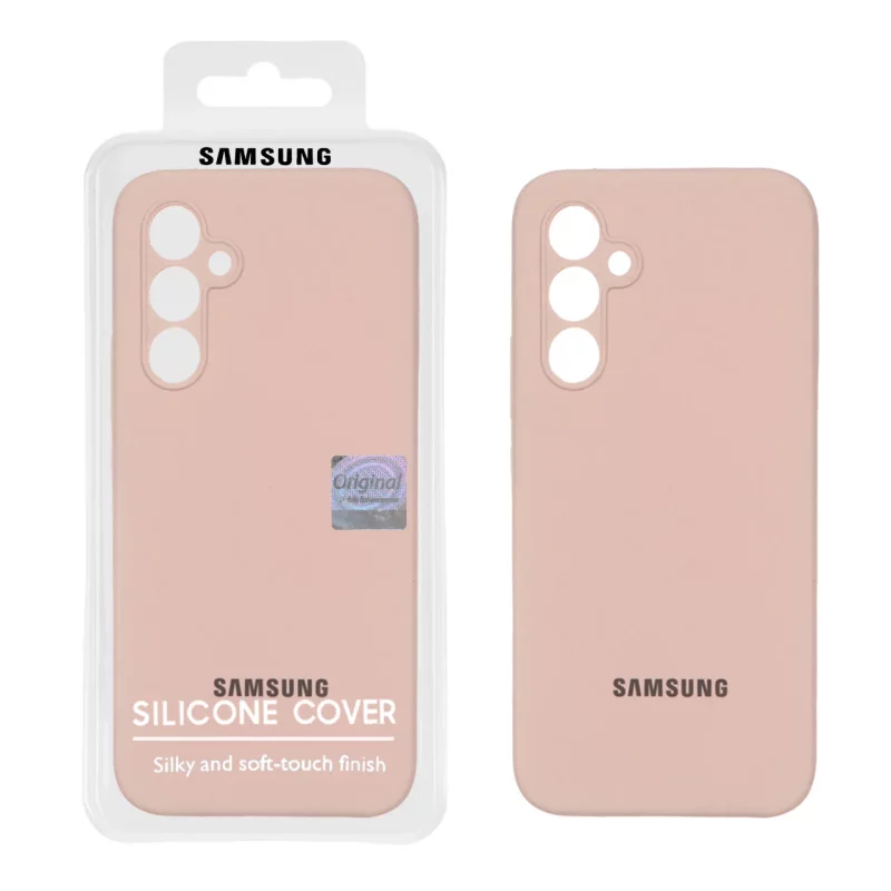 قاب سیلیکونی پاک کنی اورجینال Master Quality مدل Samsung Galaxy A54 - کرم نارنجی (پک دار) - تصویر 2
