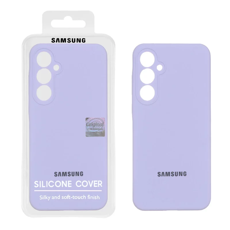 قاب سیلیکونی پاک کنی اورجینال Master Quality مدل Samsung Galaxy A55 - یاسی (پک دار) - تصویر 2
