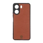 قاب Golden Lion شیاردار Xiaomi Redmi 13C / Poco C65 - قهوه ای