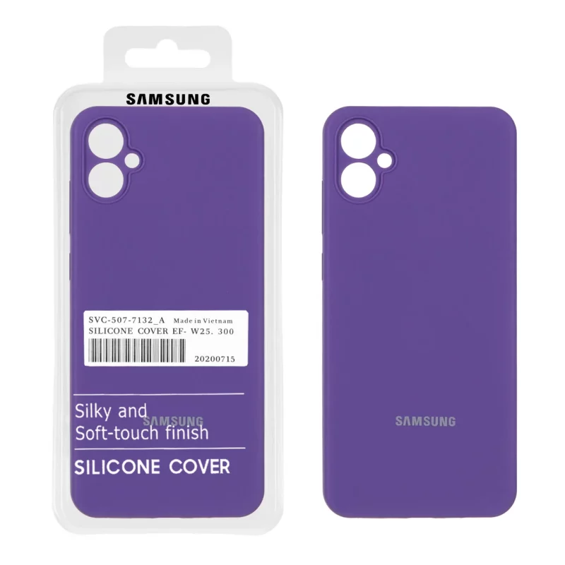 قاب سیلیکونی پاک کنی اورجینال درجه یک Samsung Galaxy A05 - بنفش (پک دار) - تصویر 2