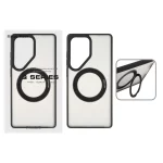 قاب اورجینال Magic Mask استند چرخشی Magsafe مدل Samsung Galaxy S25 Ultra - مشکی (پک دار)