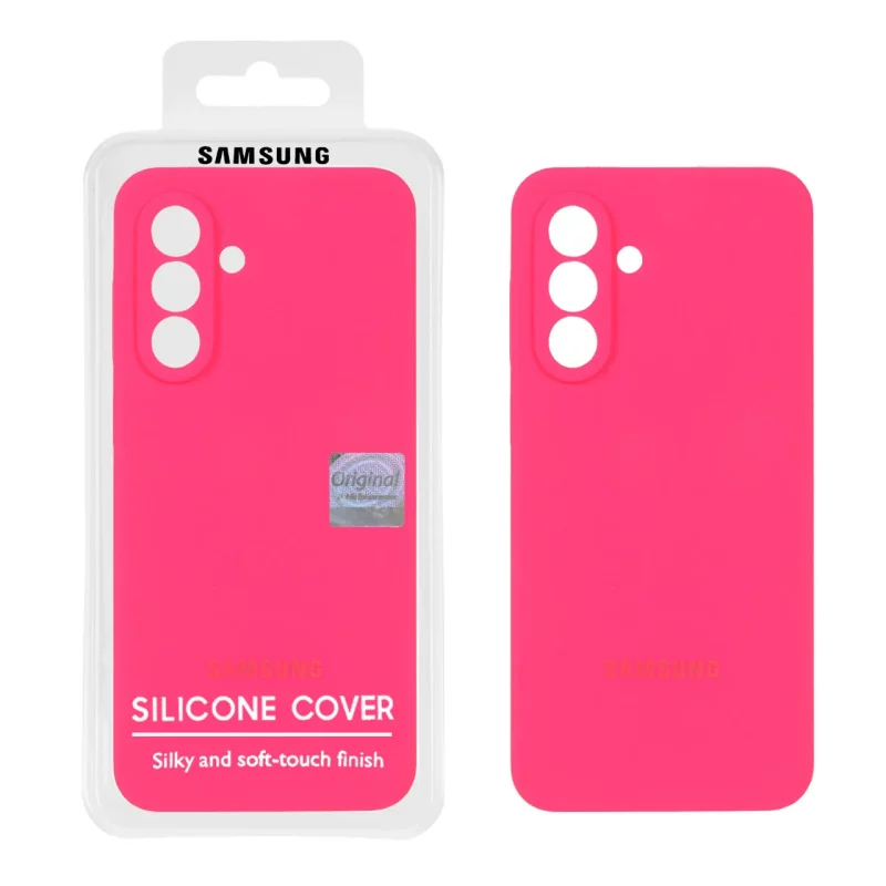 قاب سیلیکونی پاک کنی اورجینال Master Quality مدل Samsung Galaxy A56 / A36 - صورتی فانتزی (پک دار) - تصویر 2