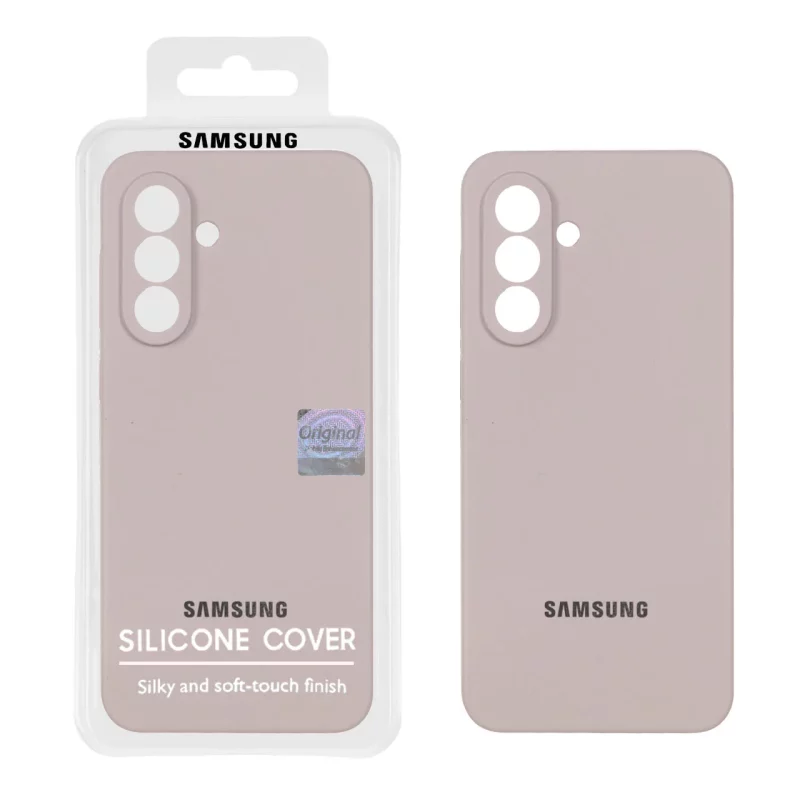 قاب سیلیکونی پاک کنی اورجینال Master Quality مدل Samsung Galaxy A56 / A36 - خاکی (پک دار) - تصویر 2