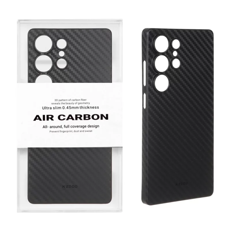 قاب محافظ لنزدار Original KDoo Air Carbon مدل Samsung Galaxy S25 Ultra - مشکی ( پک دار) - تصویر 2