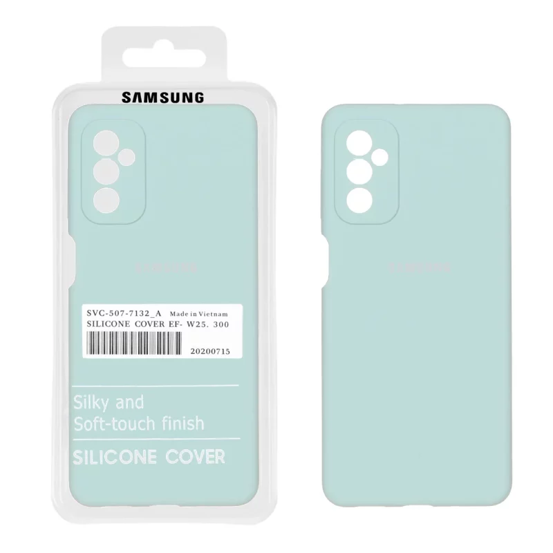 قاب سیلیکونی پاک کنی اورجینال درجه یک Samsung Galaxy M52 - سبز روشن (پک دار) - تصویر 2