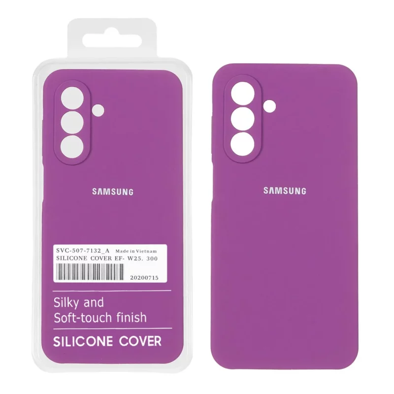 قاب سیلیکونی پاک کنی اورجینال درجه یک Samsung Galaxy A17 / A26 - ارغوانی (پک دار) - تصویر 2