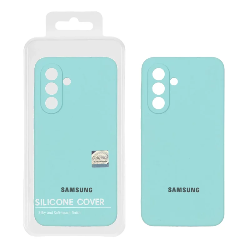 قاب سیلیکونی پاک کنی اورجینال Master Quality مدل Samsung Galaxy A56 / A36 - سبز آبی (پک دار) - تصویر 2