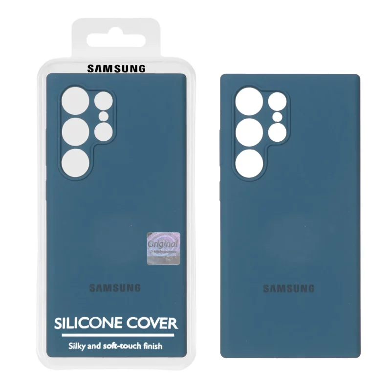 قاب سیلیکونی پاک کنی اورجینال Master Quality مدل Samsung Galaxy S24 Ultra - سبز کله غازی (پک دار) - تصویر 2