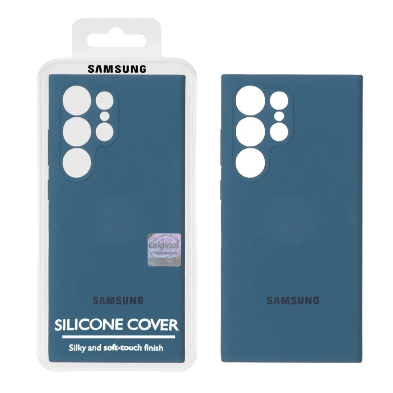 قاب سیلیکونی پاک کنی اورجینال Master Quality مدل Samsung Galaxy S23 Ultra - سبز کله غازی (پک دار) - تصویر 2