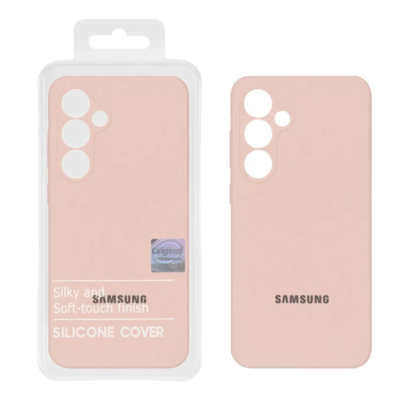 قاب سیلیکونی پاک کنی اورجینال Master Quality مدل Samsung Galaxy S24 FE - کرم نارنجی (پک دار) - تصویر 2
