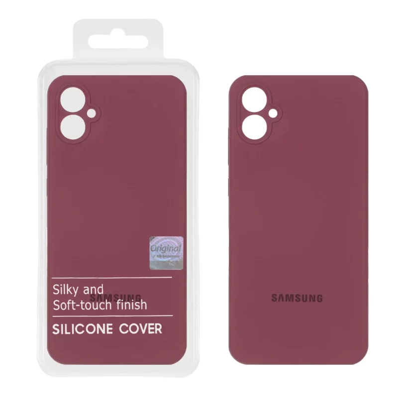 قاب سیلیکونی پاک کنی اورجینال Master Quality مدل Samsung Galaxy A05 - زرشکی (پک دار) - تصویر 2