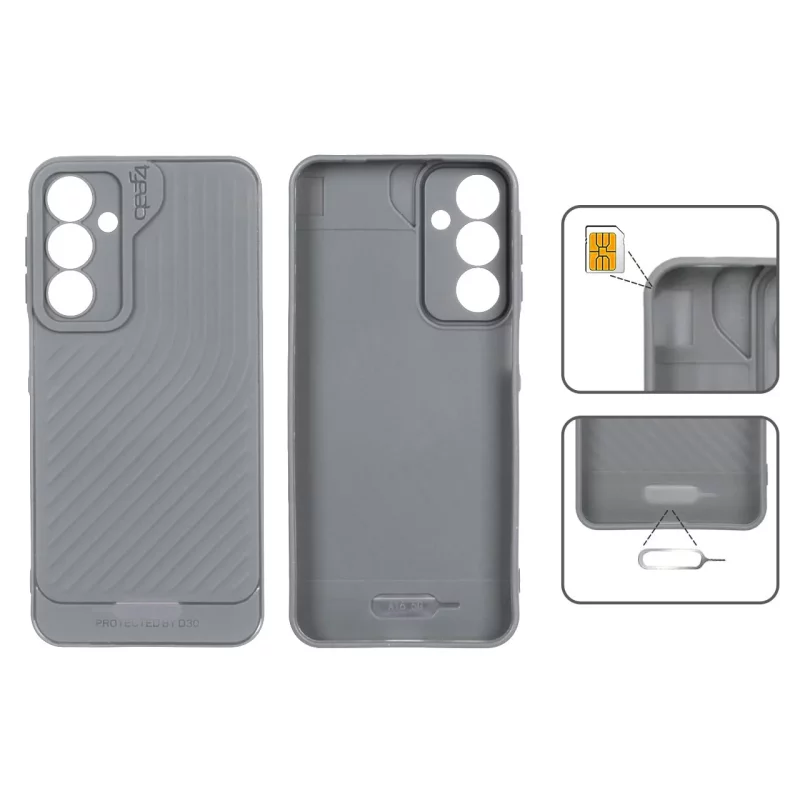 قاب Gear4 کبریتی Samsung Galaxy A16 - طوسی - تصویر 2