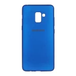 قاب ژله ای لوگو دار Samsung Galaxy A8 Plus / A730 - آبی کاربنی