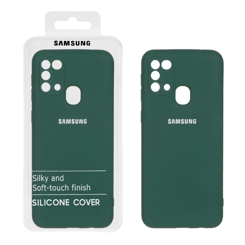 قاب نیو سیلیکون محافظ لنزدار RFF مدل Samsung Galaxy M31 - سبز (پک دار) - تصویر 2