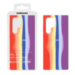 قاب سیلیکونی آبرنگی اورجینال محافظ لنزدار Samsung Galaxy S22 Ultra - کد 1779 (پک دار)