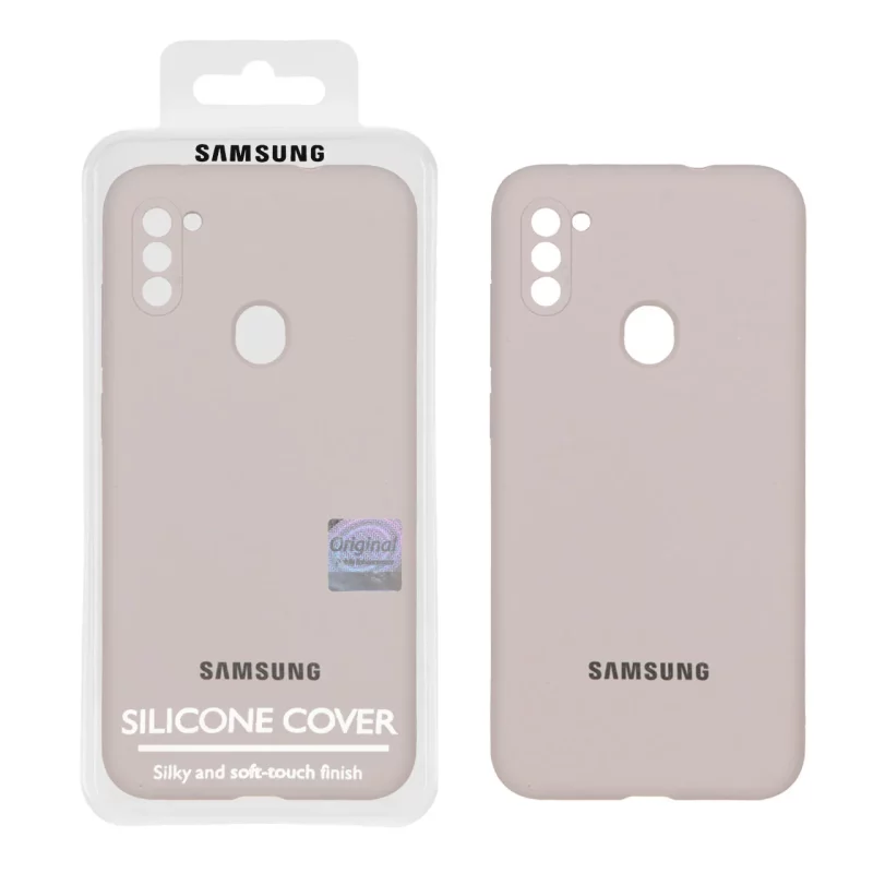 قاب سیلیکونی پاک کنی اورجینال Master Quality مدل Samsung Galaxy A11 / M11 - خاکی (پک دار) - تصویر 2