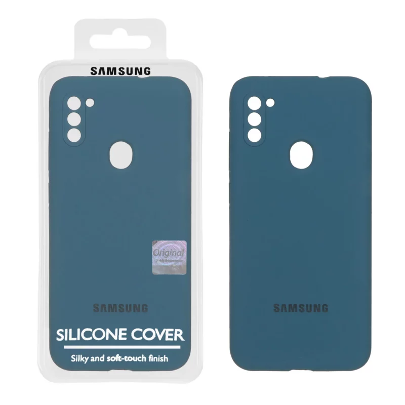 قاب سیلیکونی پاک کنی اورجینال Master Quality مدل Samsung Galaxy A11 / M11 - سبز کله غازی (پک دار) - تصویر 2