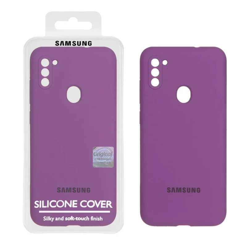 قاب سیلیکونی پاک کنی اورجینال Master Quality مدل Samsung Galaxy A11 / M11 - ارغوانی (پک دار) - تصویر 2