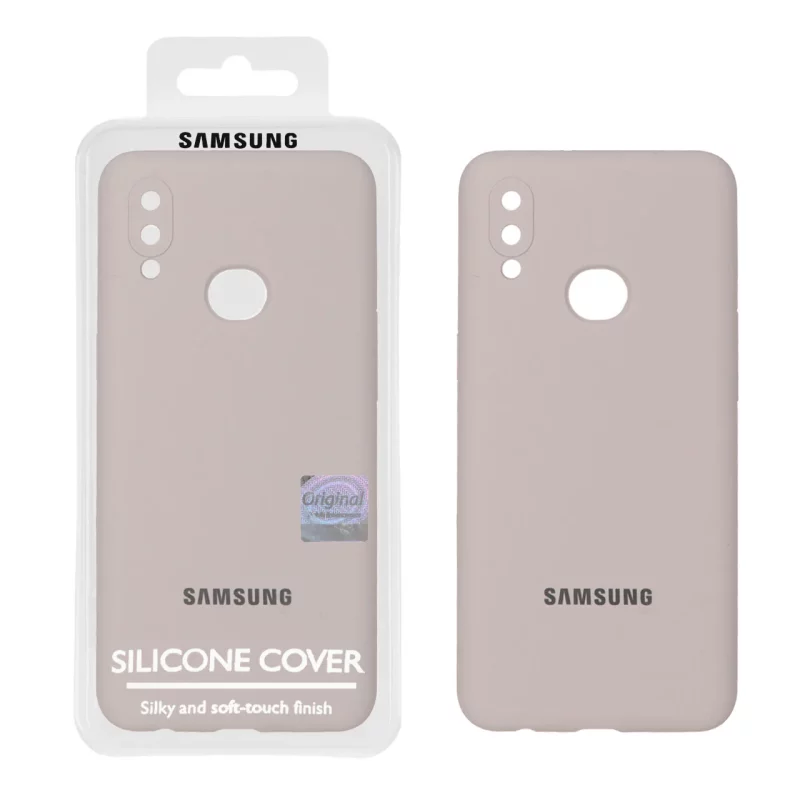 قاب سیلیکونی پاک کنی اورجینال Master Quality مدل Samsung Galaxy A10s - خاکی (پک دار) - تصویر 2