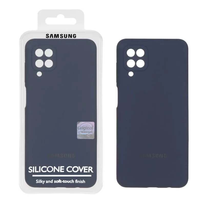 قاب سیلیکونی پاک کنی اورجینال Master Quality مدل Samsung Galaxy A12 / M12 / F12 - سرمه ای (پک دار) - تصویر 2