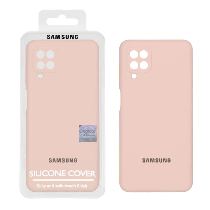 قاب سیلیکونی پاک کنی اورجینال Master Quality مدل Samsung Galaxy A12 / M12 / F12 - کرم نارنجی (پک دار) - تصویر 2
