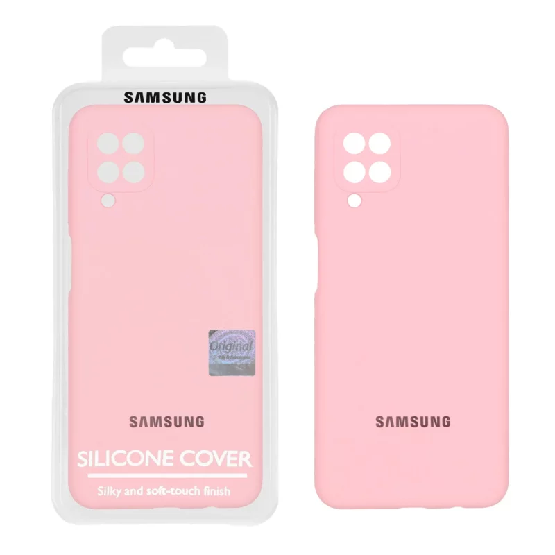 قاب سیلیکونی پاک کنی اورجینال Master Quality مدل Samsung Galaxy A12 / M12 / F12 - صورتی (پک دار) - تصویر 2