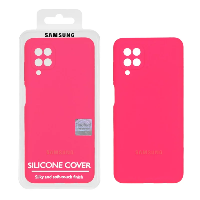 قاب سیلیکونی پاک کنی اورجینال Master Quality مدل Samsung Galaxy A12 / M12 / F12 - صورتی فانتزی (پک دار) - تصویر 2