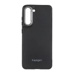قاب Texture لوگودار Spigen مدل Samsung Galaxy S21 FE - مشکی