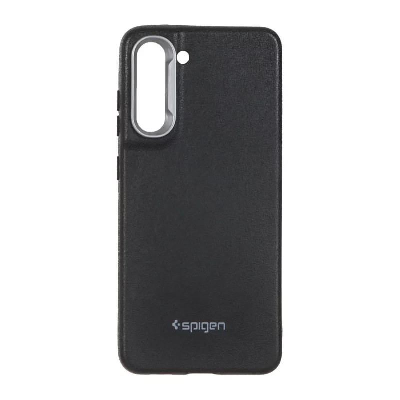 قاب Texture لوگودار Spigen مدل Samsung Galaxy S21 FE - مشکی - تصویر 2