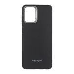 قاب Texture لوگودار Spigen مدل Samsung Galaxy A12 / M12 / F12 - مشکی