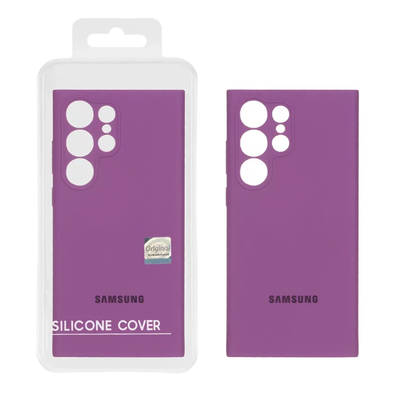 قاب سیلیکونی پاک کنی اورجینال Master Quality مدل Samsung Galaxy S23 Ultra - بنفش (پک دار) - تصویر 2