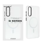 قاب اورجینال Magic Mask مات Magsafe بلک لنز  Samsung Galaxy S21 FE - سفید (پک دار)