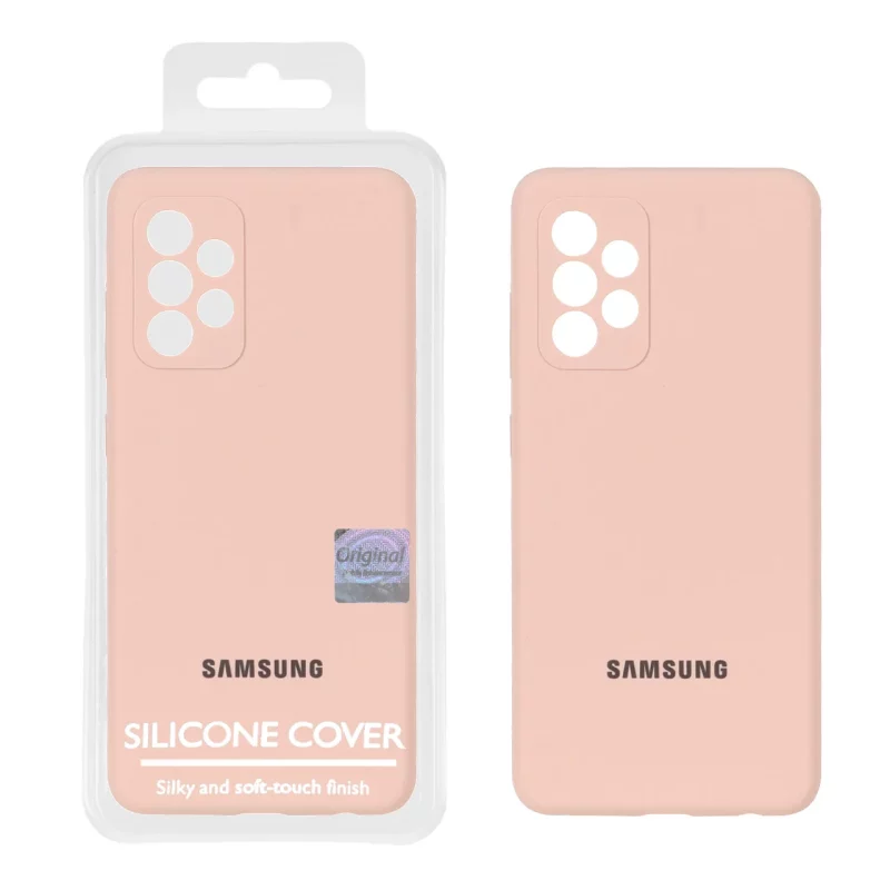 قاب سیلیکونی پاک کنی اورجینال Master Quality مدل Samsung Galaxy A52 / A52s - کرم نارنجی (پک دار) - تصویر 2