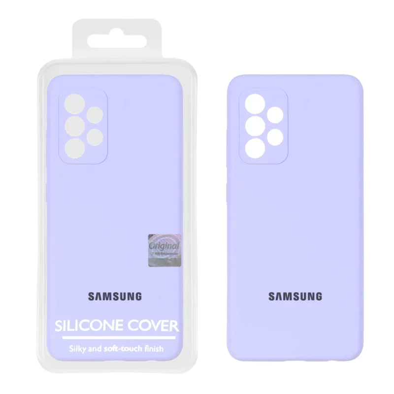 قاب سیلیکونی پاک کنی اورجینال Master Quality مدل Samsung Galaxy A52 / A52s - یاسی (پک دار) - تصویر 2