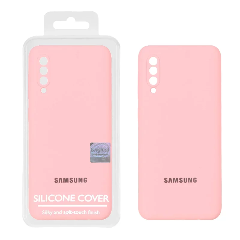 قاب سیلیکونی پاک کنی اورجینال Master Quality مدل Samsung Galaxy A50 / A50s / A30s - صورتی (پک دار) - تصویر 2
