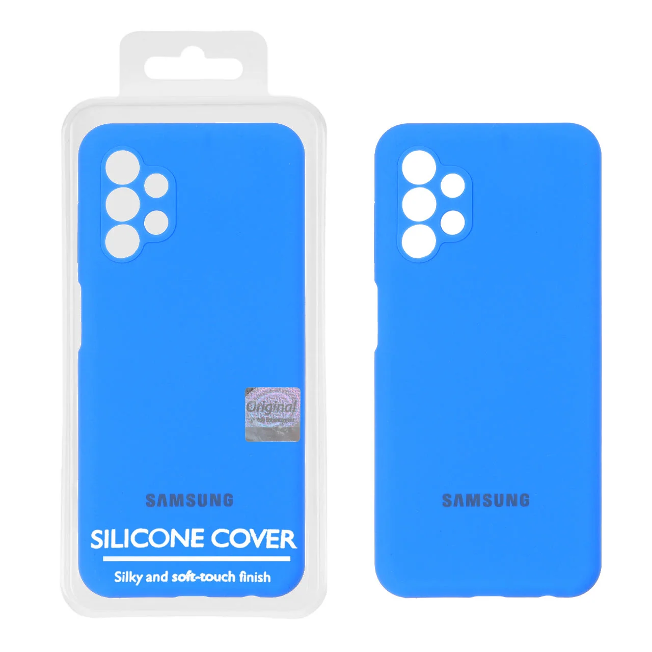 19178-1369174-1 قاب سیلیکونی پاک کنی اورجینال Master Quality مدل Samsung Galaxy A13 4G - آبی (پک دار) - تصویر 1