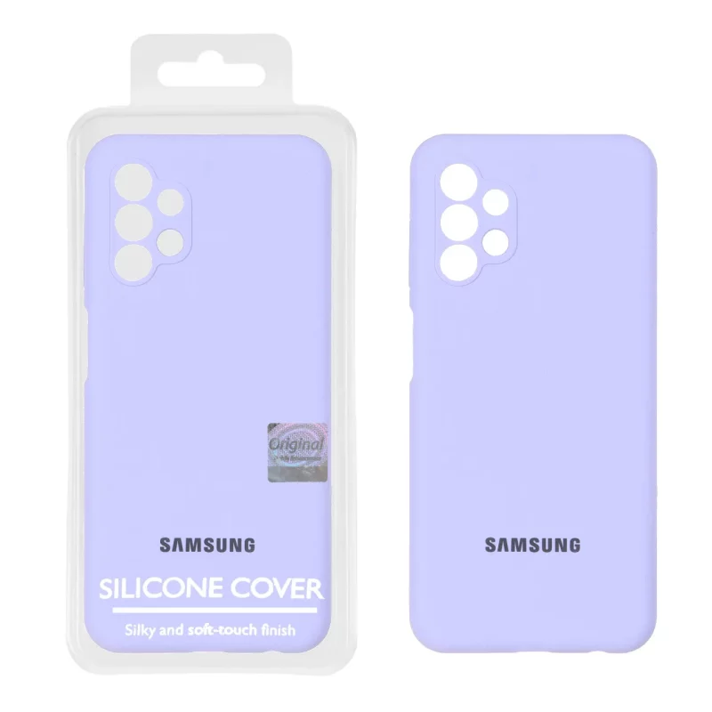 قاب سیلیکونی پاک کنی اورجینال Master Quality مدل Samsung Galaxy A13 4G - یاسی (پک دار) - تصویر 2